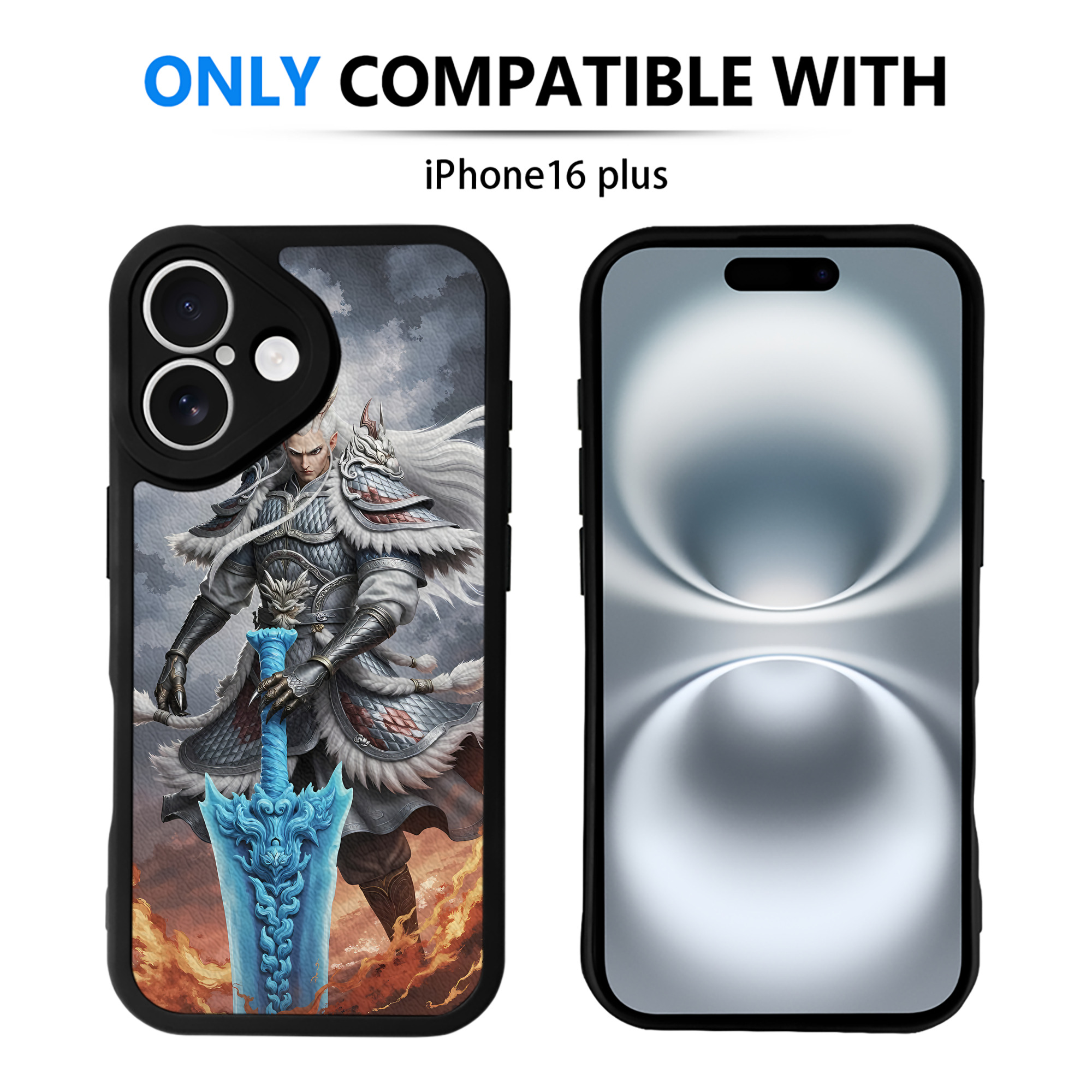 （画像用） Ne Zha 2 ナタ 魔童の大暴れ 【iPhone 16シリーズ対応】シリコンスマホケース（レザー調） 材質：シリコン